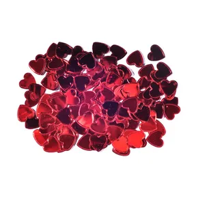 Dekorácie srdce červené 15 mm/14 g